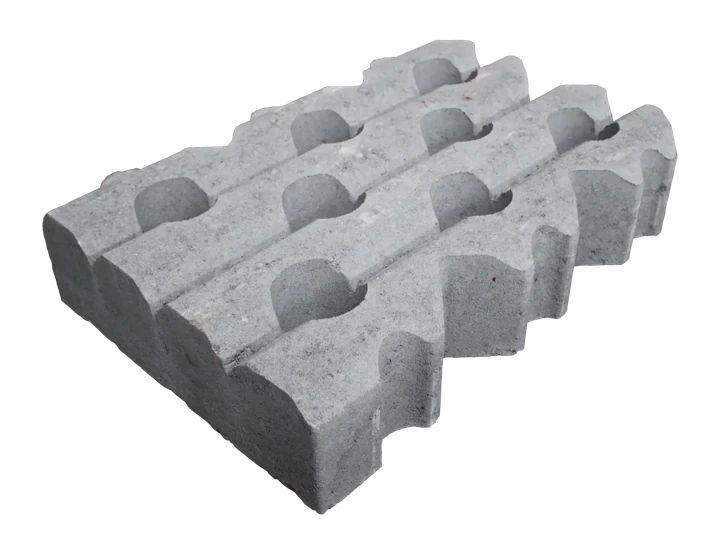 Grasbetontegel type D 40x60x12(40 cm. zijde vlak) K85911 BK15 60x40x12cm