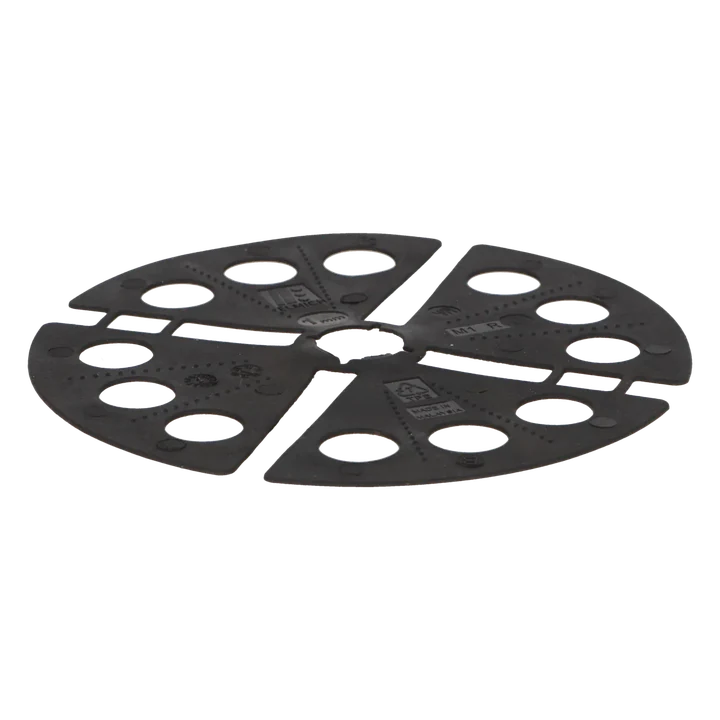 Rubber Verhoging Shim 1mm 0x0xcm Zwart