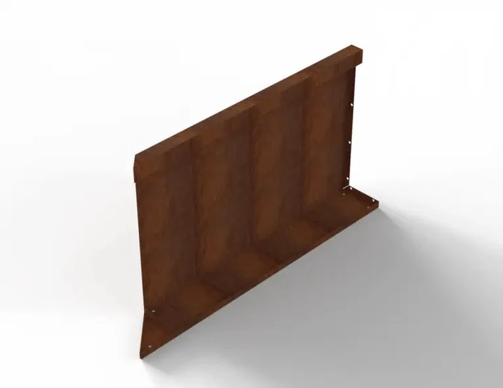 Bloembak Module+ Inwendig hoekpaneel (C) 90x56 R 0,1x56x90cm