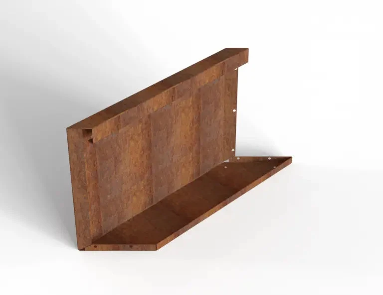 Bloembak Module+ Parallel paneel (E) 60x42 L 0,1x42x60cm