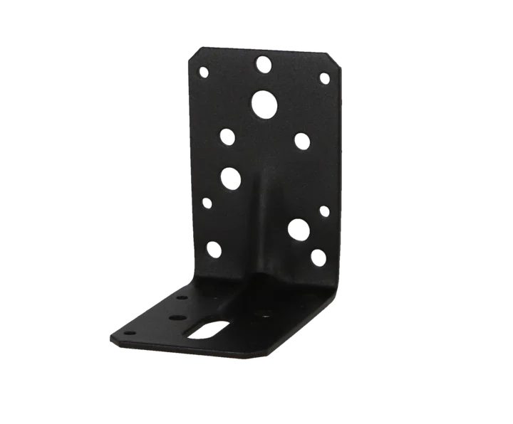 Hoekanker m/ril 90x90x60mm zwart TXT p/stuk