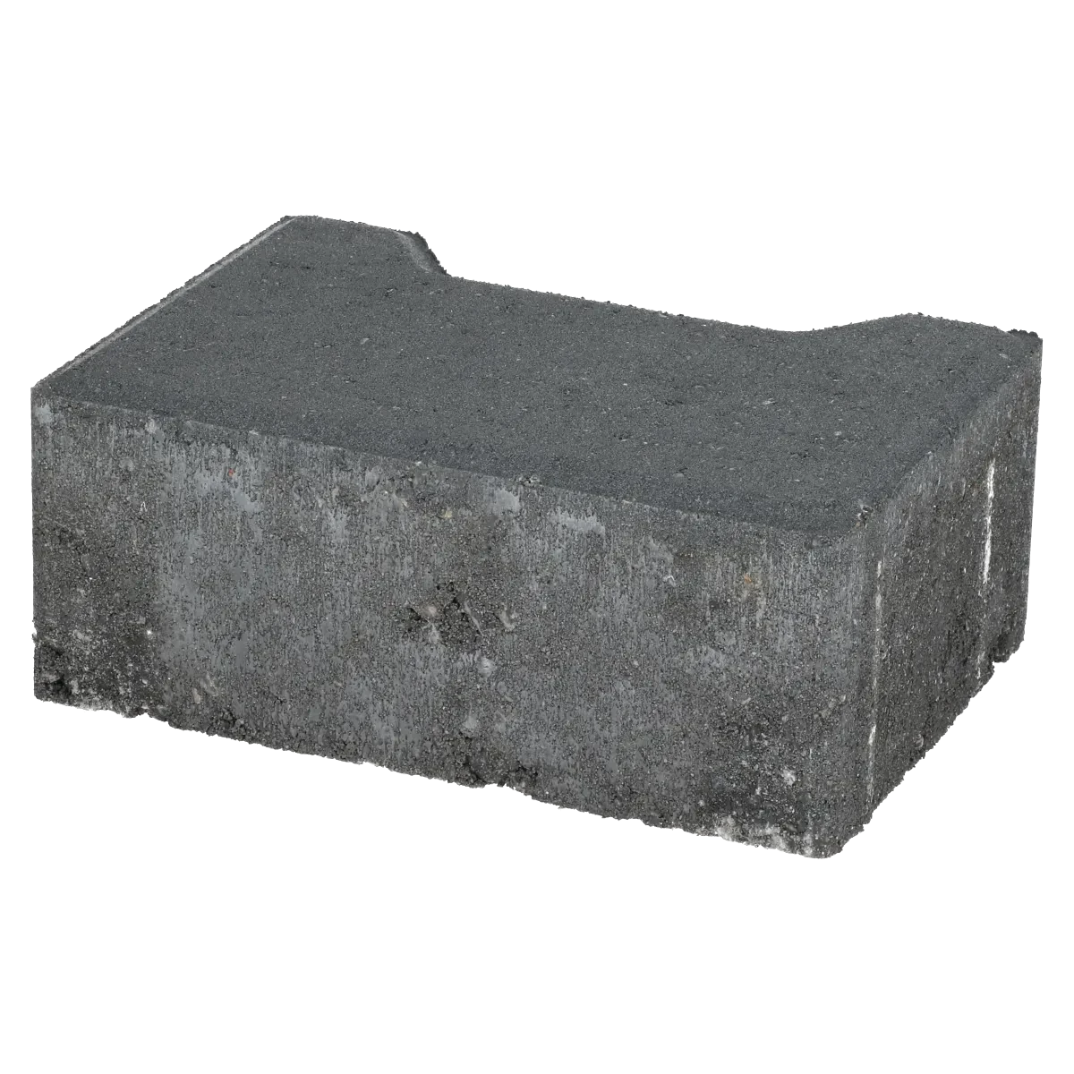 Ecotop Base Randsteen 20x13,4/11,5x8 normaal facet antraciet KOMO PL2 20x13,4x8cm