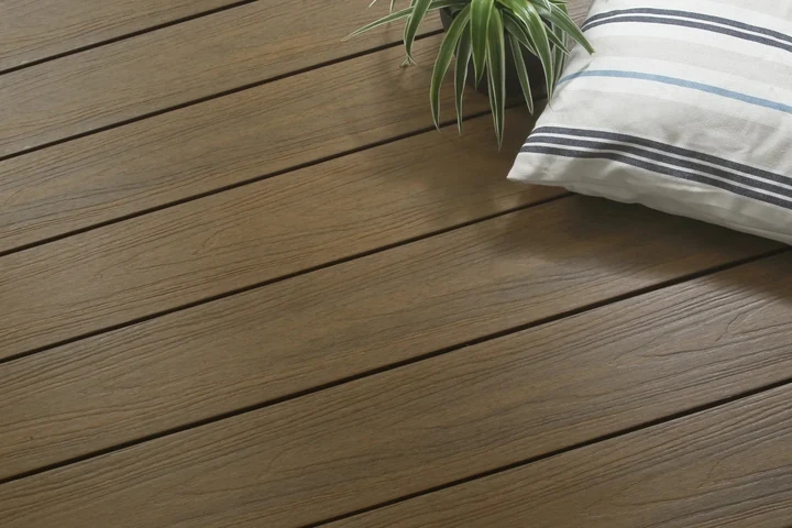 WPC Terrasplank RHK Premium 2,3x13,8x400cm Teak 13.8x2.3x400cm Bruin