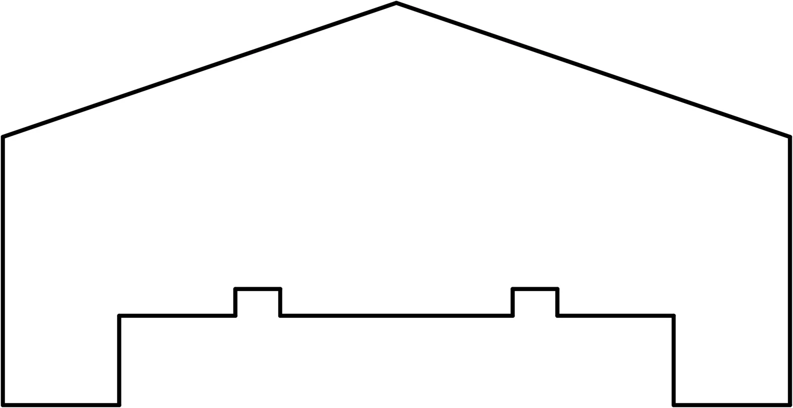 Afdeklat Piramide Douglas Onbehandeld 3,5x8,5x180cm 8.5x3.5x180cm Geel, Rood