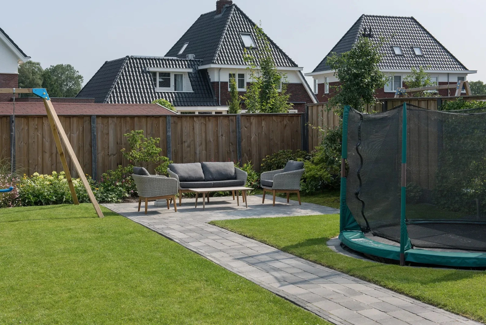 Tambour 20x30x6 smook 30x20x6cm Grijs, Zwart