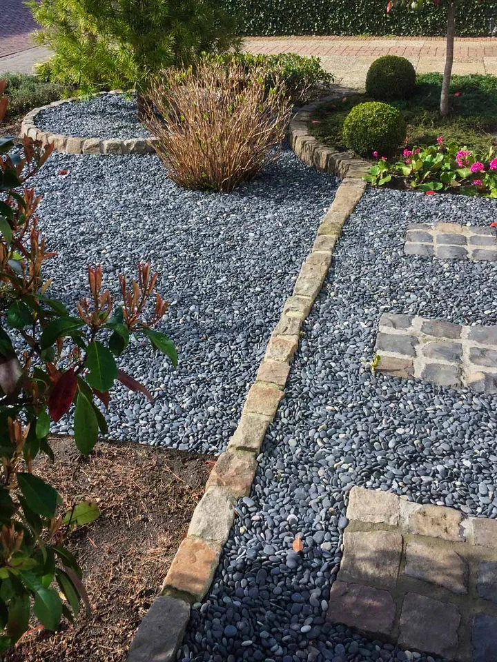 Beach pebbles zwart 5/8mm