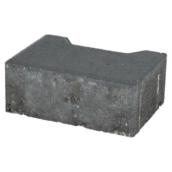 Ecotop Base Randsteen 20x13,4/11,5x8 normaal facet antraciet KOMO PL2 20x13,4x8cm
