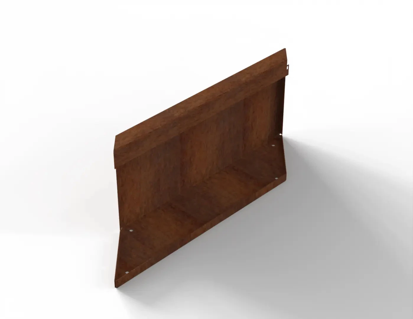 Bloembak Module+ Parallel paneel (E) 60x28 R 0,1x28x60cm