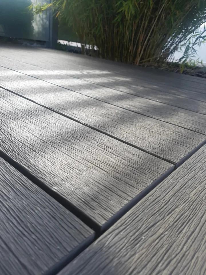 WPC Terrasplank Massief Vintage 2,3x21x400cm Lunar Grey/Ceda 21x2.3x400cm Geel,                                                             Grijs