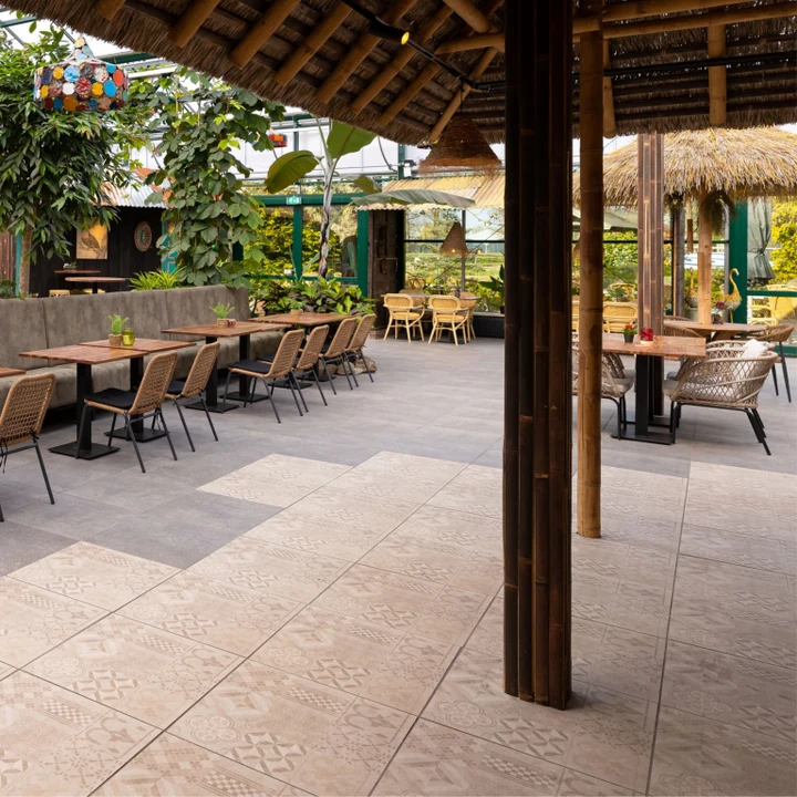 GeoCeramica® Mosaik 60x60x4cm Beige