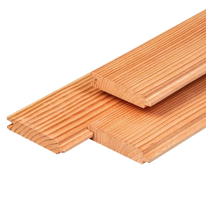 Blokhutprofiel Douglas Gedroogd en Geschaafd 2,8x14,5x180cm 14.5x2.8x180cm