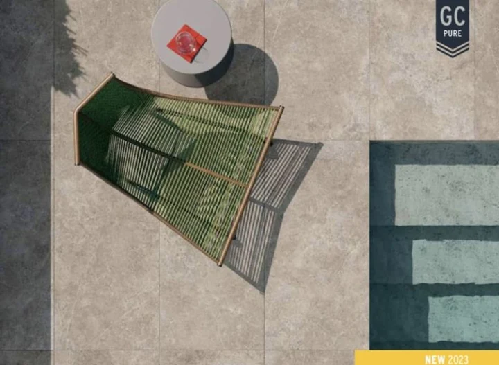 GeoCeramica® Landstone 100x100x4cm Gravel
