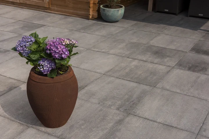 Tremico 6cm Zeeuws bont 60x60x6cm Wit,                                                             Zwart