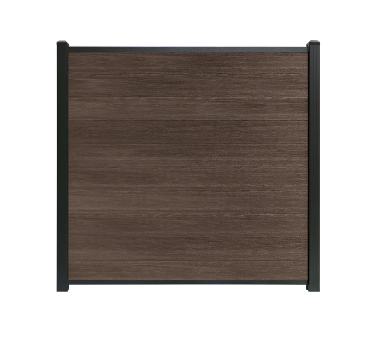 Composiet schutting Walnoot Highlander composiet schuttingen