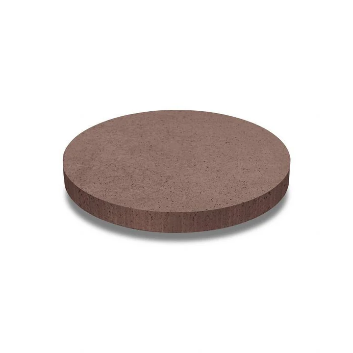 Oud hollandse tegel rond 100x100x7 roodbruin ArtiStone betontegel