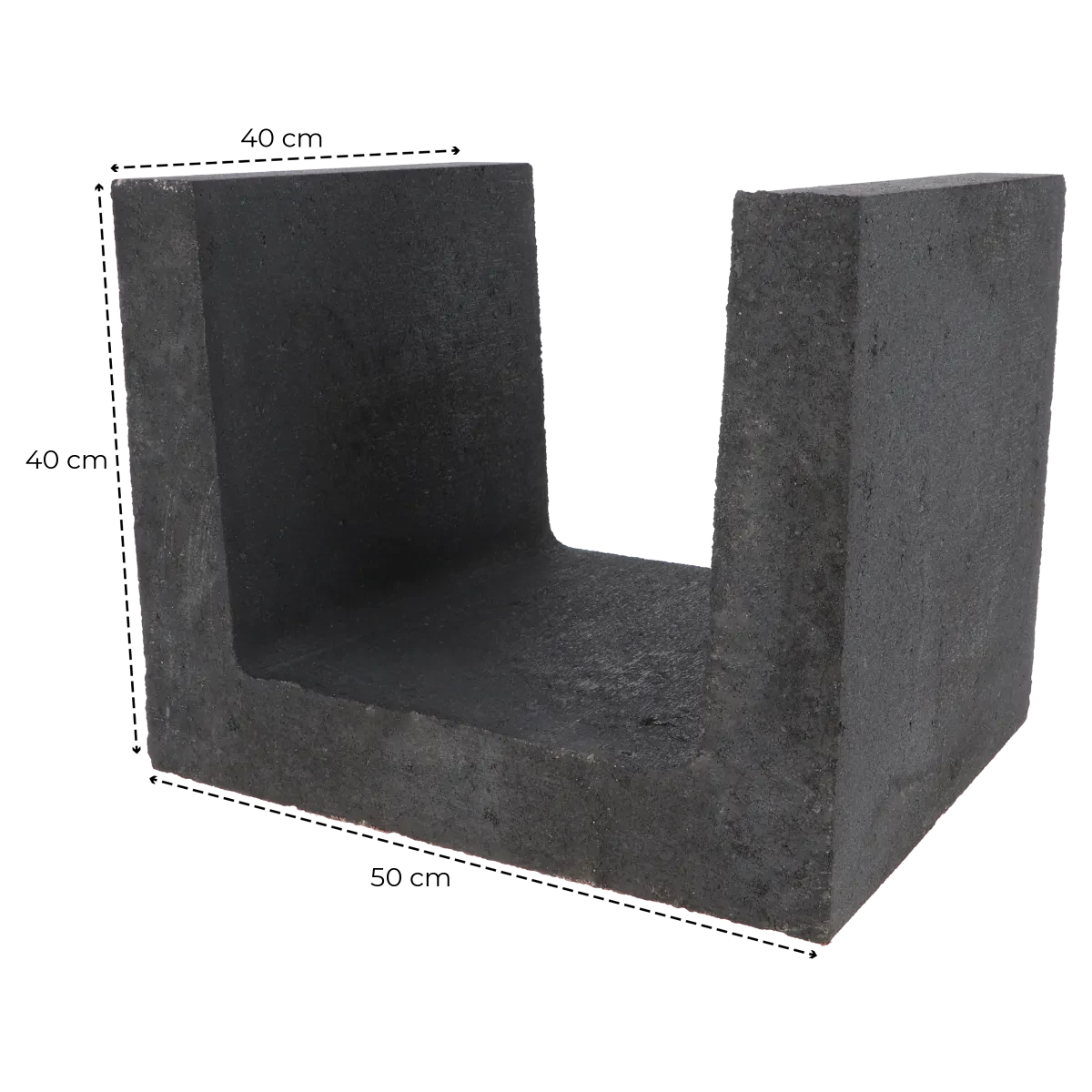 L-Element 40x60x40cm Antraciet