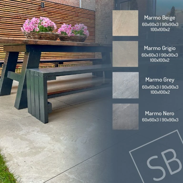 GeoCeramica® Marmostone 60x60x4cm Beige
