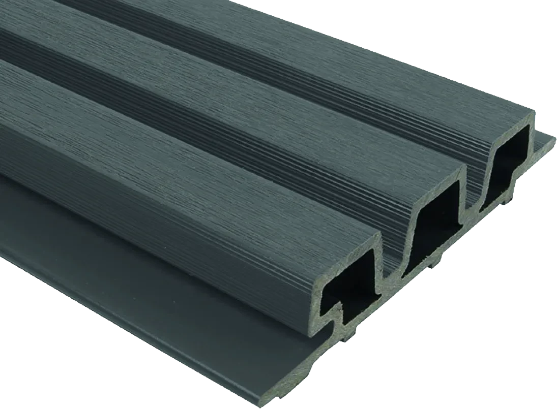 WPC WEO35 Gardenwall 33x170mm (wb 140mm) 290cm Ebony Black 17x3.3x290cm Antraciet
