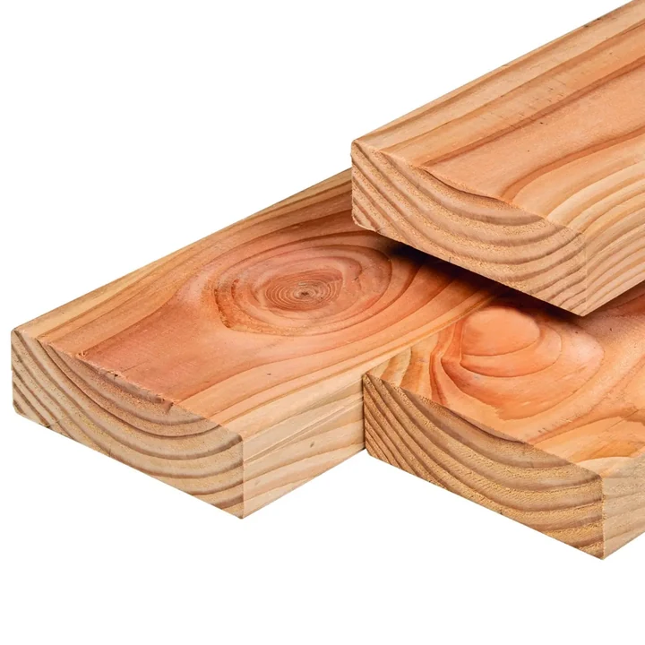 Ligger Douglas Gedroogd en Geschaafd Ronde hoek 6,5x21cm