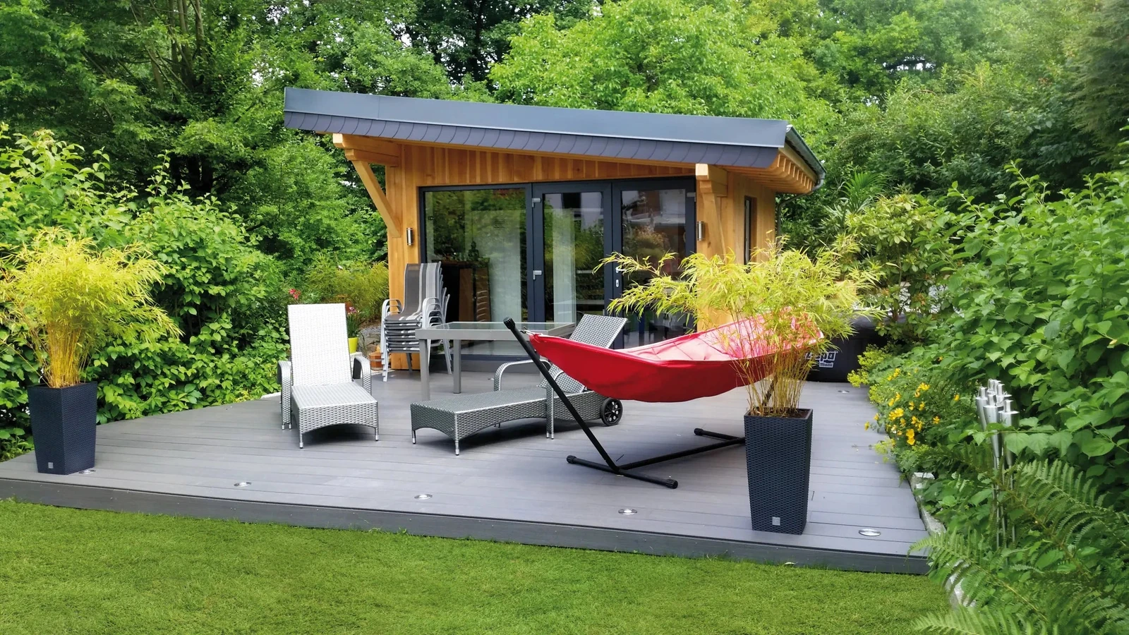WPC Kantplank Premium 2,3x13,8x300cm Dark Grey 13.8x2.3x300cm Grijs