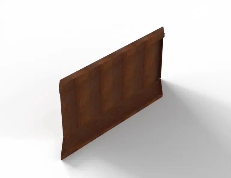 Bloembak Module+ Parallel paneel (E) 90x42 R 0,1x42x90cm