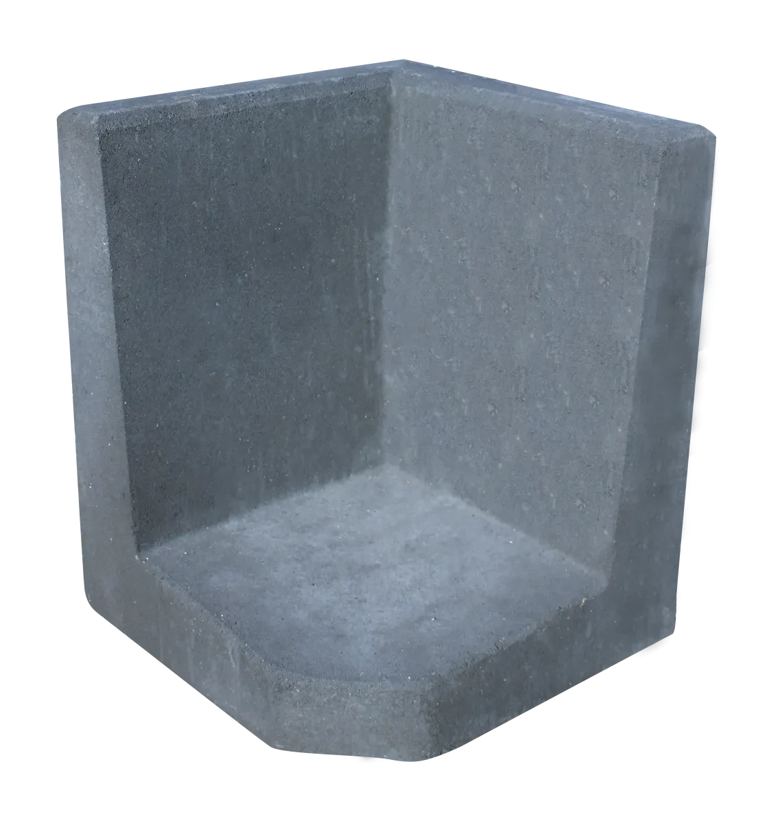 H) Hoek L-elementx8 40x50x40cm Grijs