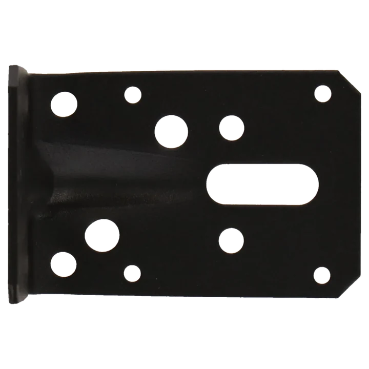 Hoekanker m/ril 90x90x60mm zwart TXT p/stuk