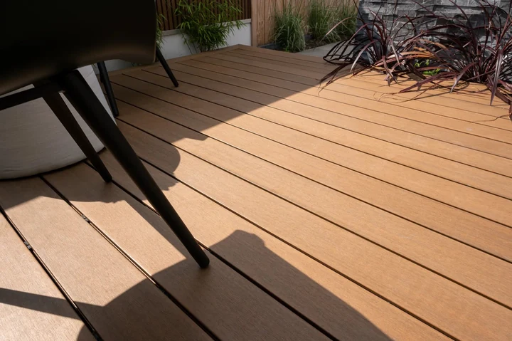 WPC Terrasplank RHK Premium 2,3x13,8x400cm Teak 13.8x2.3x400cm Bruin