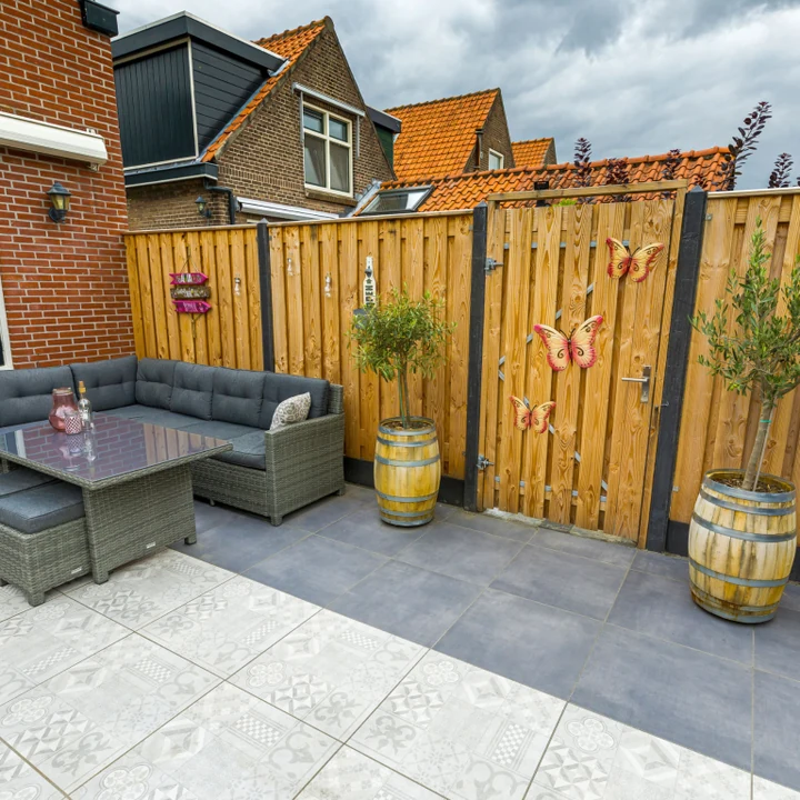 GeoCeramica® Mosaik 60x60x4cm Grey