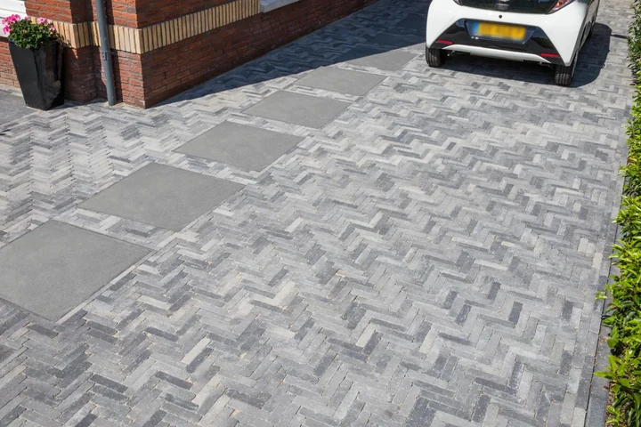 Schellevis Oudhollands Antra Tegel 100x100x10 100x100x10cm Antraciet