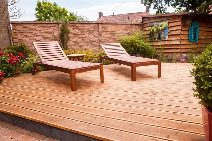 Vlonderdeel/dekdeel Douglas Gedroogd en Gescha. 2,8x14,5x400 14.5x2.8x400cm Hout