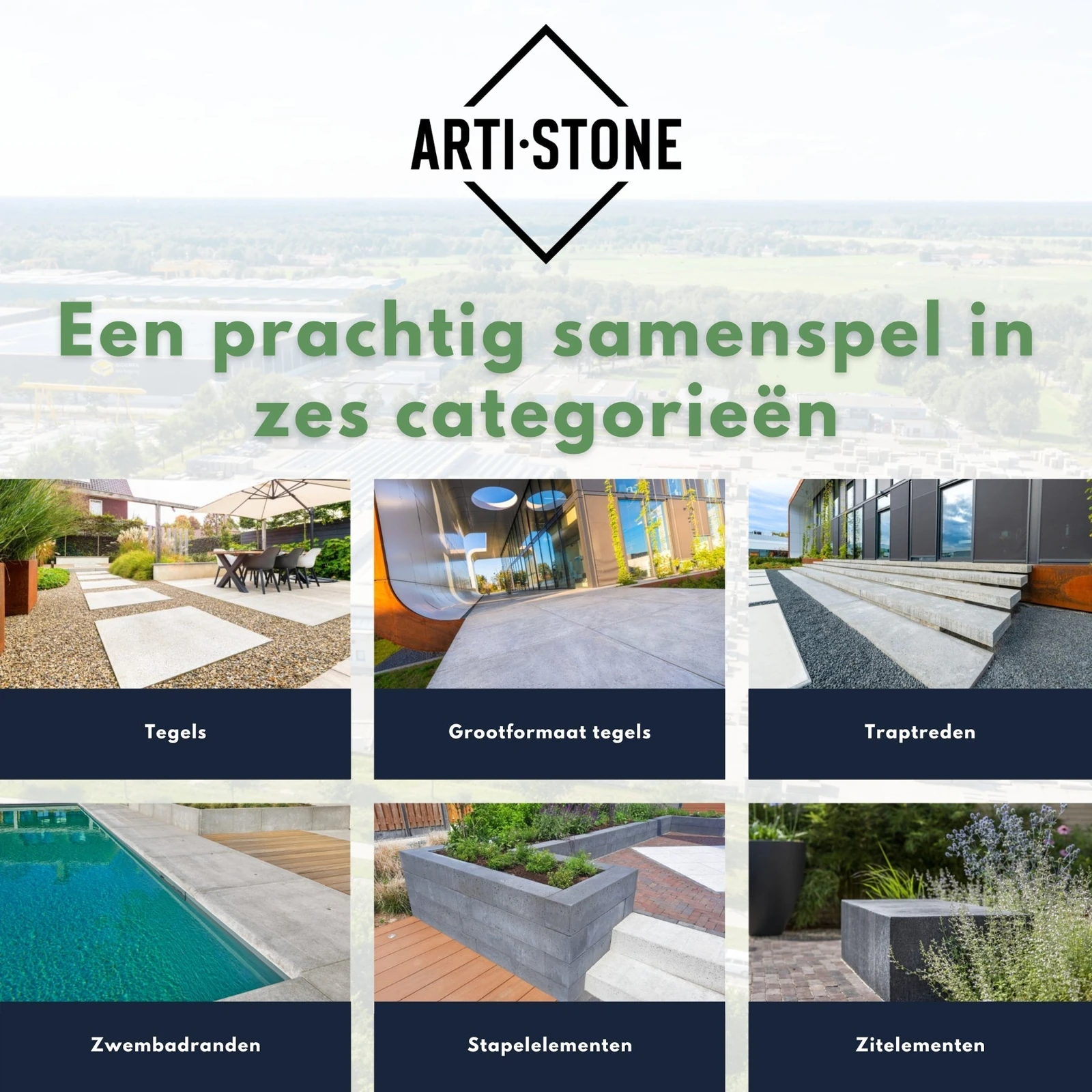 ArtiStone Dikformaat 21x8x7cm Carbon