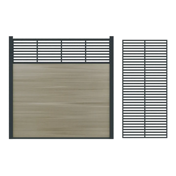 Boston Decopaneel Paxos Horizontaal 2x450mm 175cm RAL7016 45x0.2x175cm