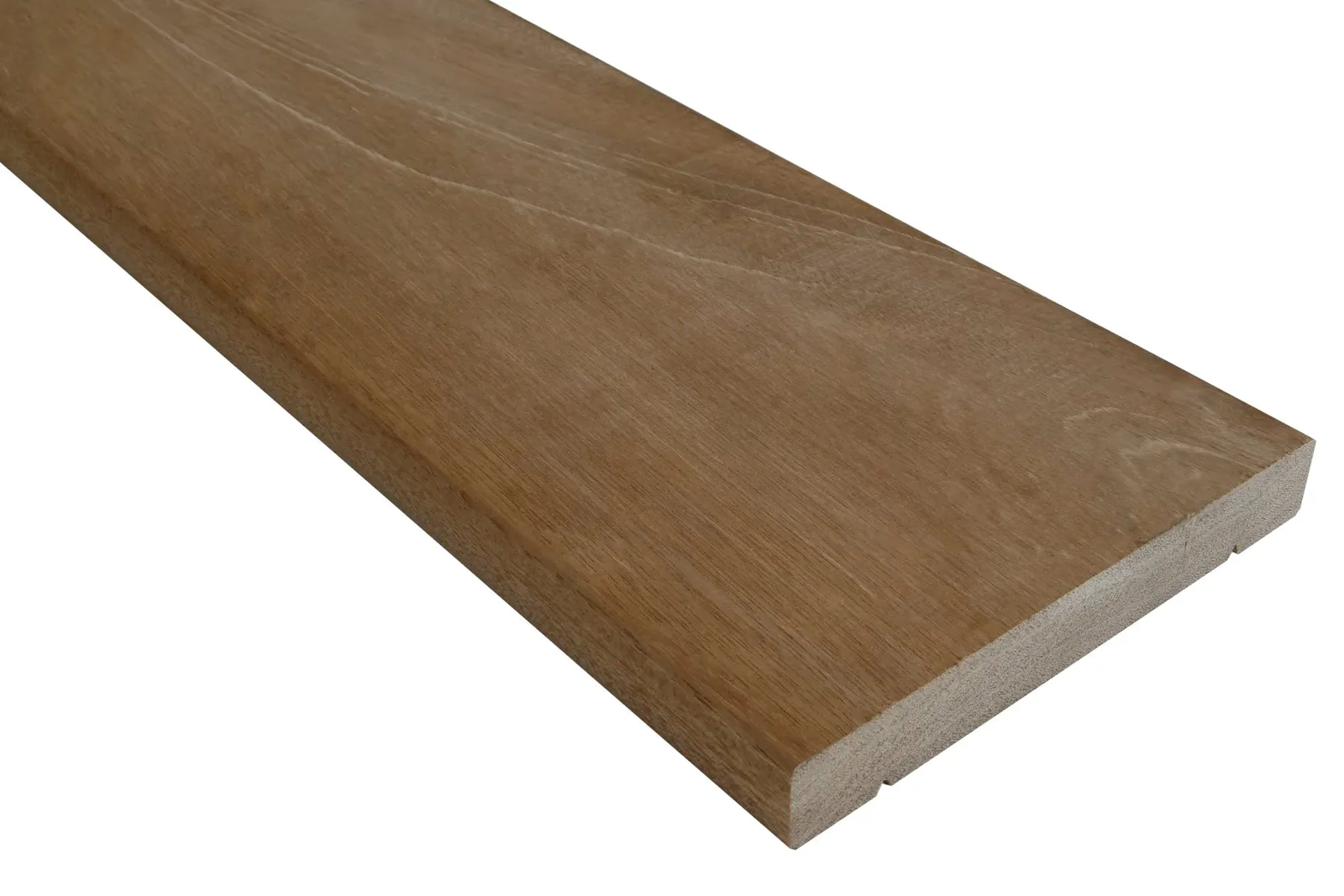 Bangkirai terrasplank v-groeven Premium 2,7x19,5x366cm 19x2.7x365cm Hout