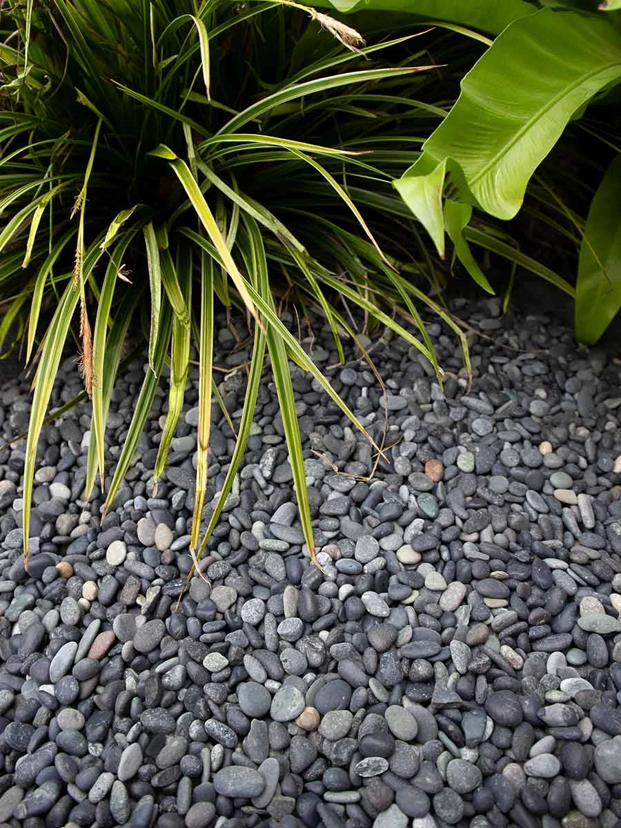 Beach pebbles zwart 5/8mm