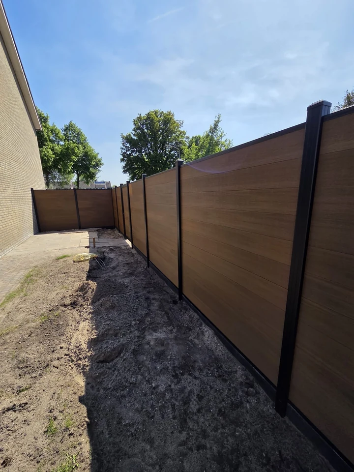 Composiet schutting Teak