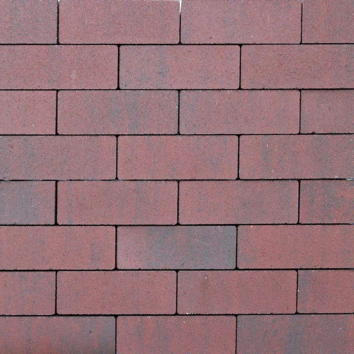 Strackstone Crown GRN+ Dikformaat 21x7x8 vlak wijnrood/havanna genuanceerd KOMO PL2 8x7x21cm