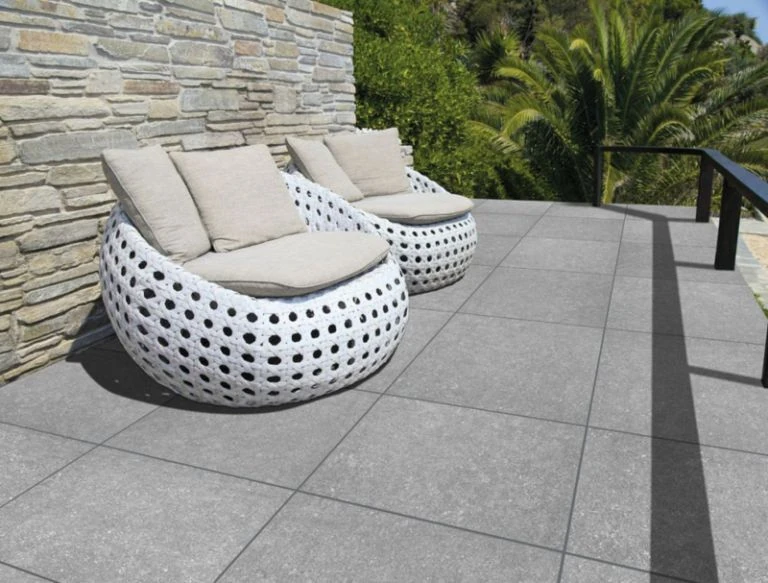 GeoCeramica® BB Stone 60x60x4cm Light Grey