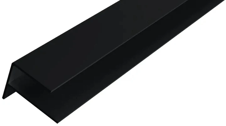 WPC WEO35-60 Alu F-profiel 65x80mm 300cm Ebony Black 6.5x8x300cm