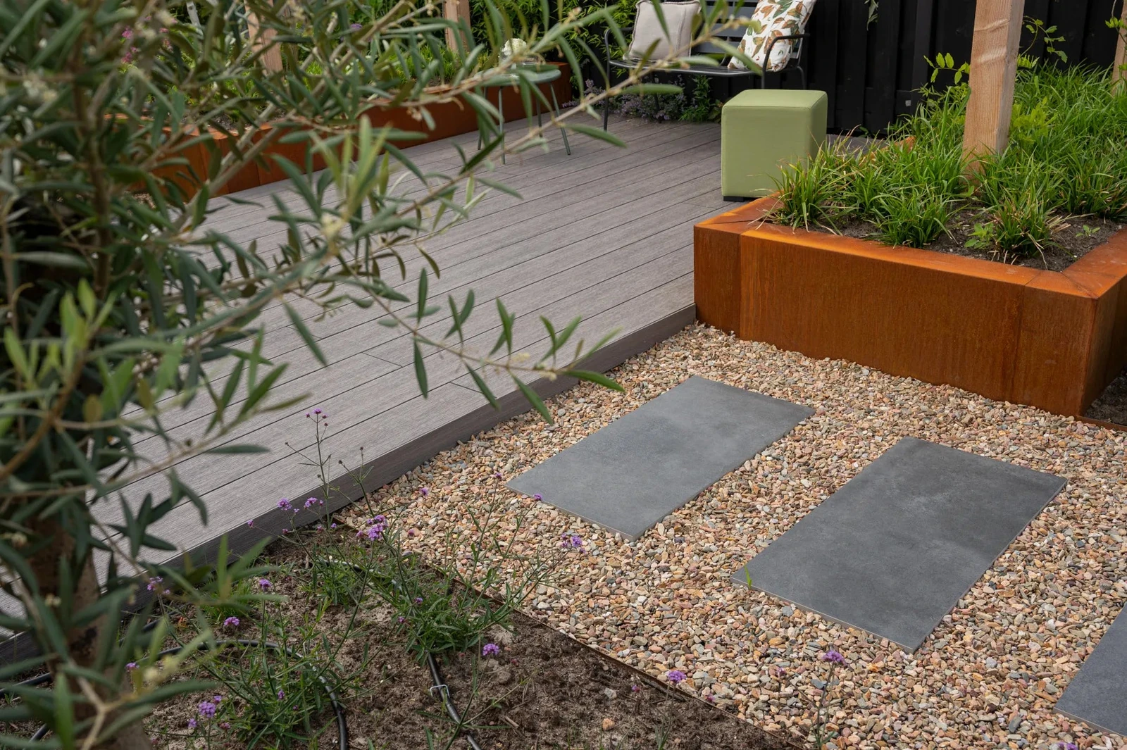 Corten Overzetstuk 15x45x50cm Bruin