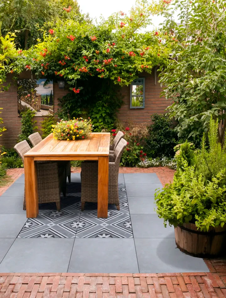 Ceramiton Fiorde 60x60x4cm 60x3x60cm Designo Flower