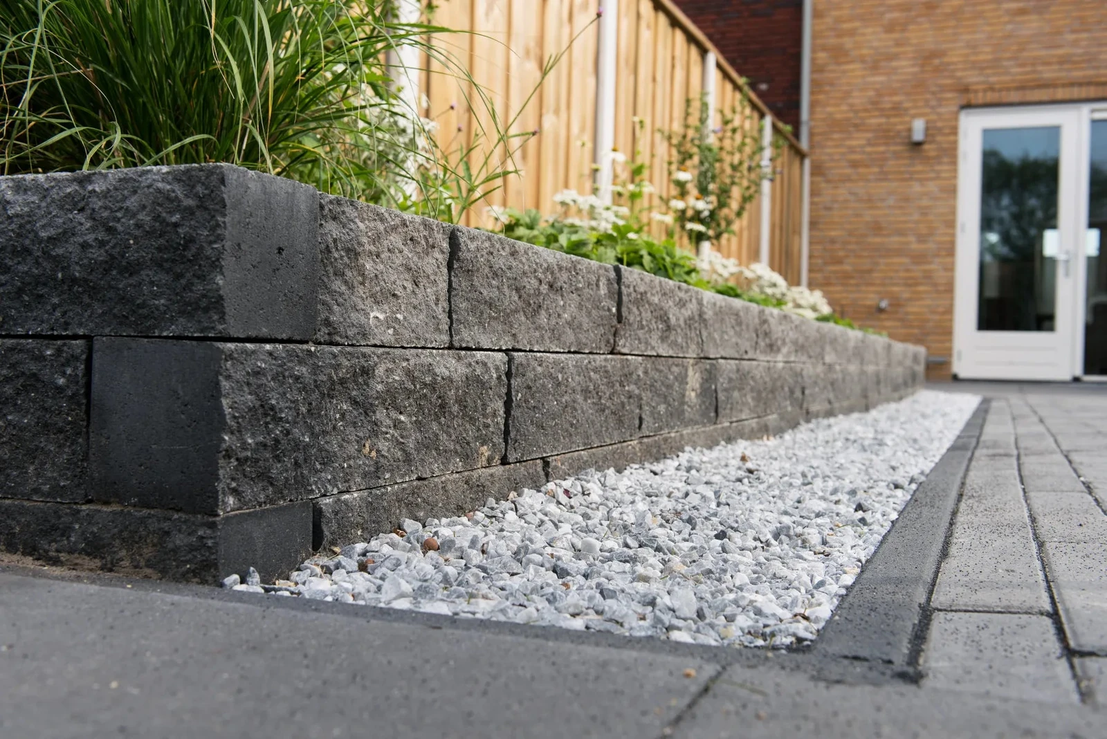 Wallblock Split 40x10x10cm Antraciet