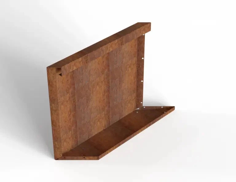 Bloembak Module+ Parallel paneel (E) 60x56 L 0,1x56x60cm