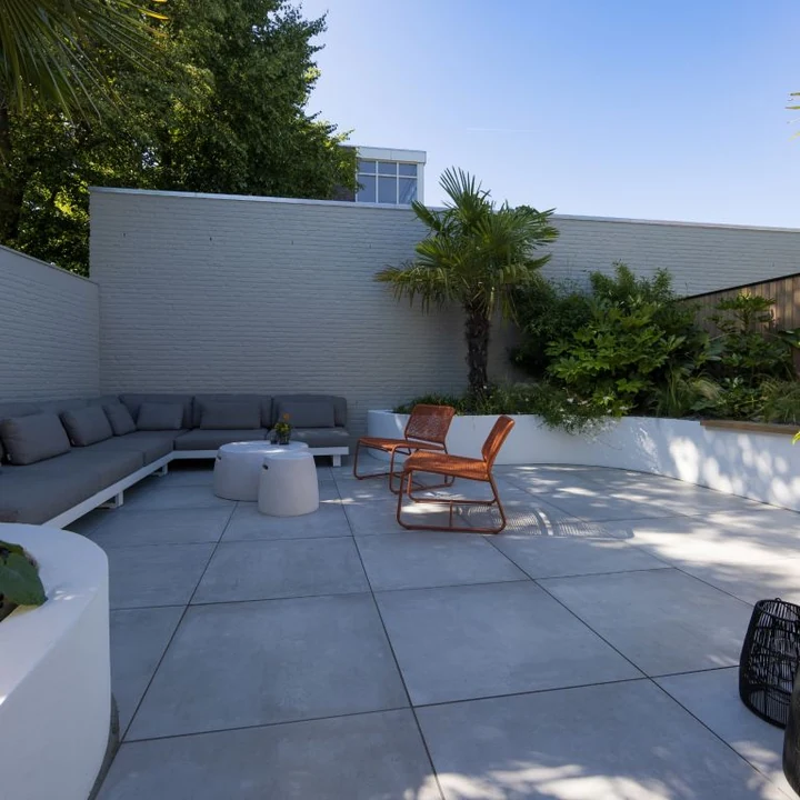 GeoCeramica® Concreet 60x60x4cm Silver