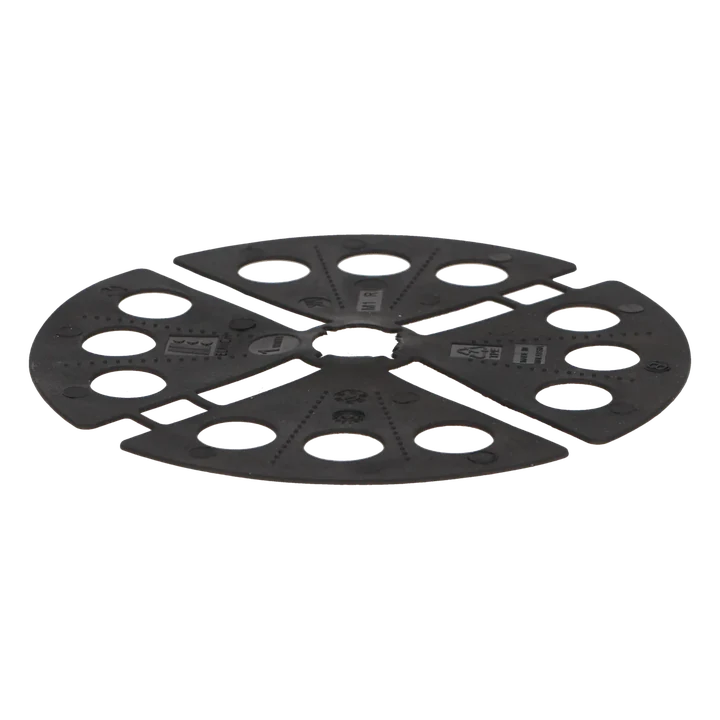 Rubber Verhoging Shim 1mm 0x0xcm Zwart