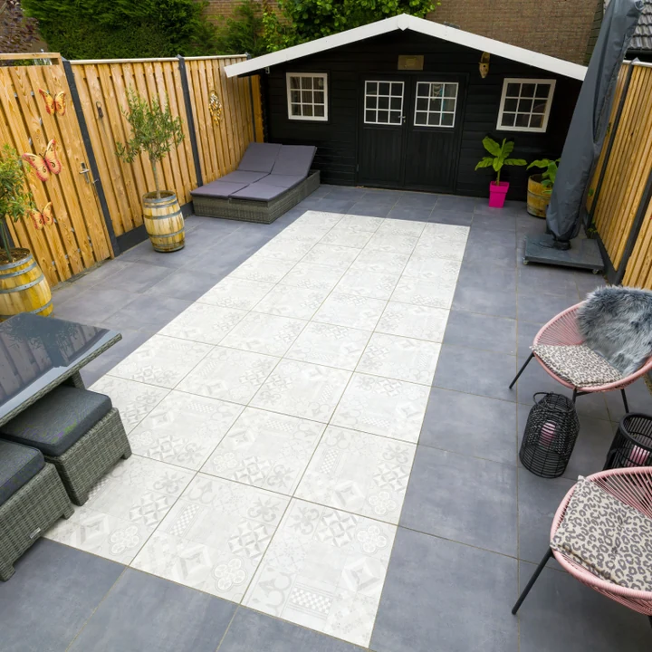 GeoCeramica® Mosaik 60x60x4cm Grey