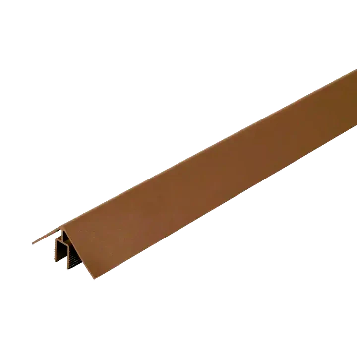 WEO Alu Klikprofiel 50x50mm 300cm Teak 5x5x300cm