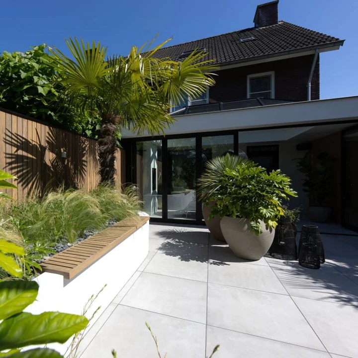 GeoCeramica® Concreet 60x60x4cm Silver