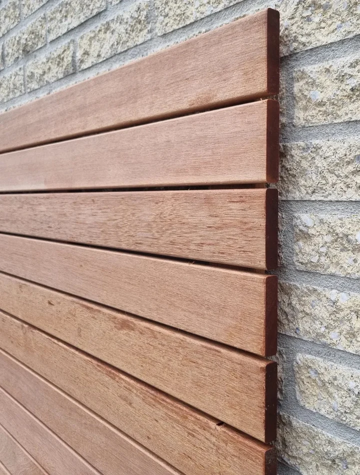 Keruing Scherm 50 180x180cm Premium 180x180x3cm Bruin