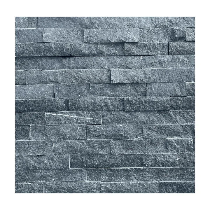 Stone Panels Black Quarzite 60x15 cm